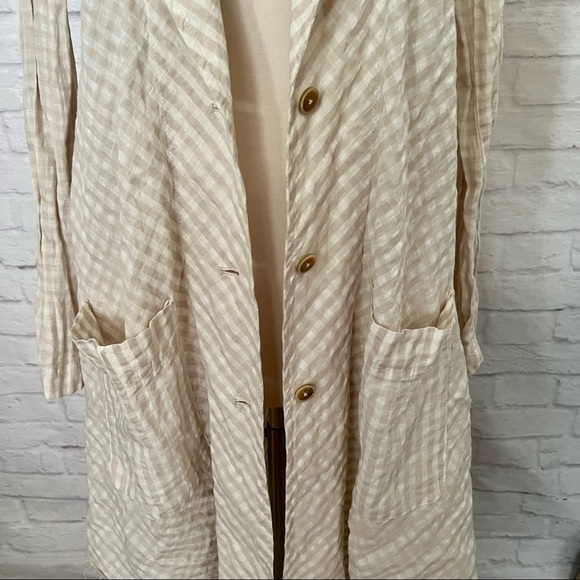 Free People Linen Overcoat - Picture 5 of 16